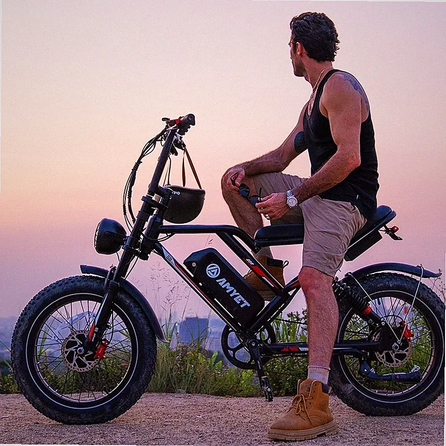 AMYET S8 Electric Bike Adult 2000W Dual Motor AWD 48V 25Ah e bike 32MPH Bicycle