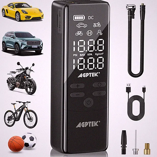 Cordless Air Compressor Electric Air Pump Moto Bike Car Tire inflator 150 PSI