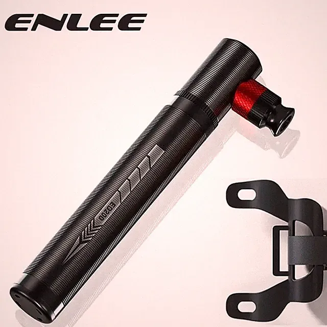ENLEE Portable Bike Pump Mini Hand Air Pump 130PSI Aluminum MTB Road Bicycle