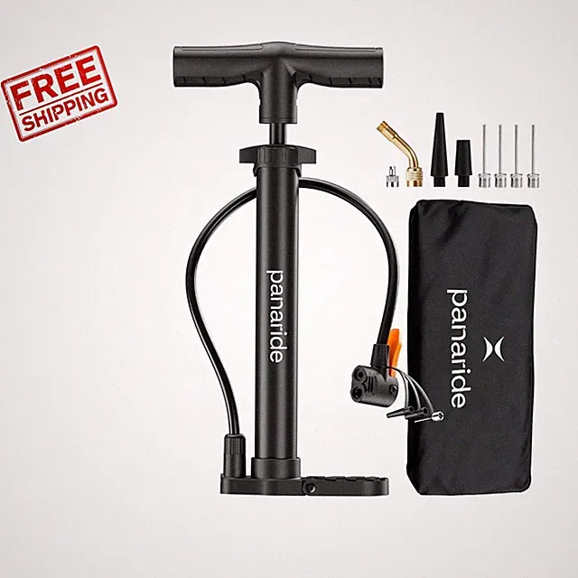 Ergonomic 120 PSI Bike Tire Inflator - Portable Hand Pump for All Adventurers