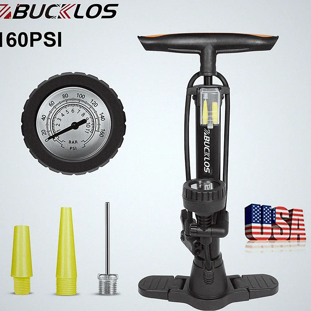 Floor Standing Pump Bike Cycle Bicycle Tyre Hand Air Pump Presta/Schrader​ Valve