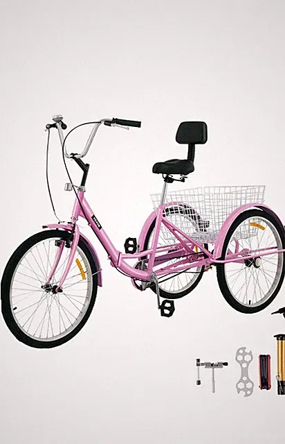 Foldable Adult Tricycle Folding Adult Trike 26 Preassembled