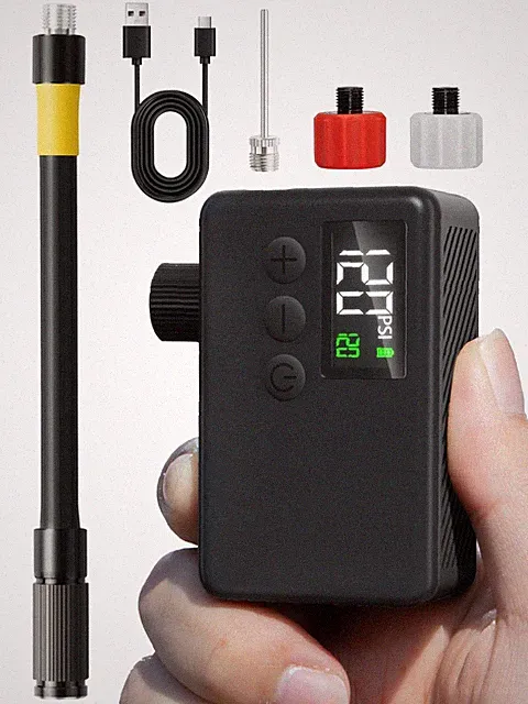 Inflate Any Bike Tire in Seconds - 120 PSI Electric Pump