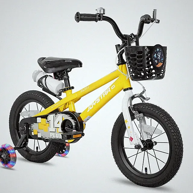 Kids Bike 12 Inch Training Wheels Yellow Toddler Bicycle JOYSTAR Pluto 2-4 Boys
