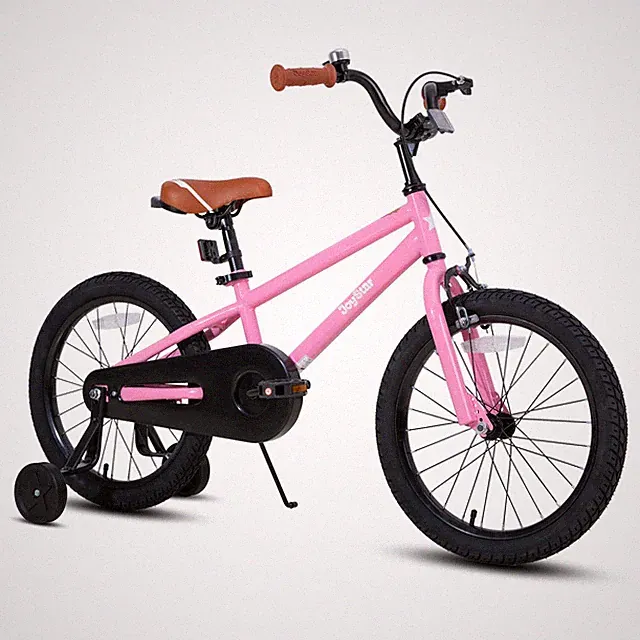 Kids Bike 20 Inch Training Wheels Handbrake Pink Totem 7-10 JOYSTAR Girls Bikes