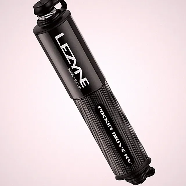 LEZYNE Pocket Drive HV Compact High Volume Bike Hand Pump, 90 PSI - Options