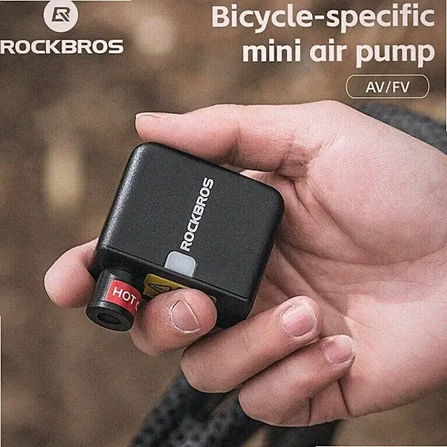 New ROCKBROS Bike Air Pump Mini Electric Tiny Bicycle Tire Inflator Portable USB