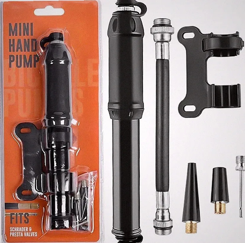 Portable Mini Hand Lightweight Road Bicycle Cycling Bike Air Pump Tyre Tire