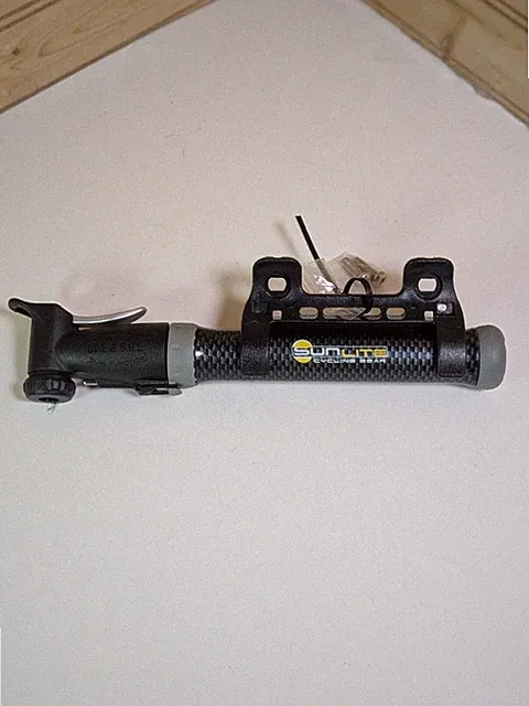 Sunlite Frame Mounted Bicycle Air Pump. Double Shot Dual Function Bike And Ball